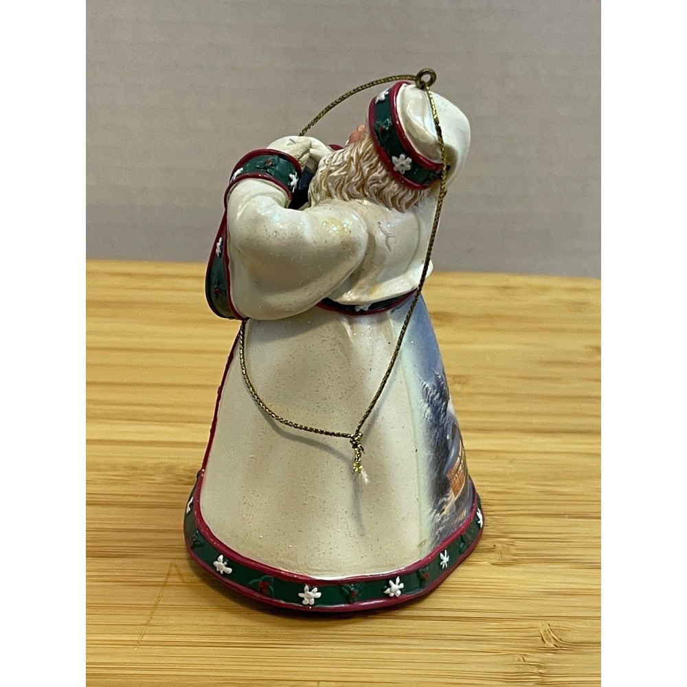 Thomas Kinkade Santas #1 (3) SET OLD WORLD VICTORIAN ORNAMENTS Ashton Drake 2004 - Picture 8 of 10